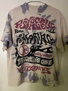 Extrd vitamins Psychedelic Tie-Dye Graphic Tee - Peace & Harmony